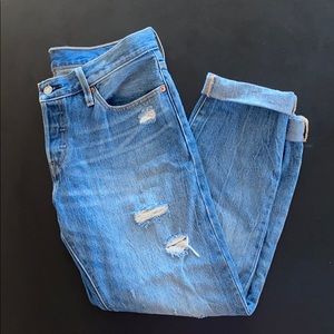 Levi’s 501 CT Boyfriend Jeans 27/32 Button Fly